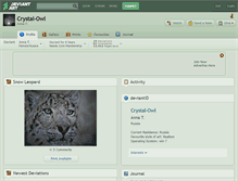 Tablet Screenshot of crystal-owl.deviantart.com