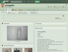 Tablet Screenshot of comicgeek86.deviantart.com