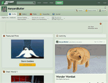 Tablet Screenshot of manyardbutler.deviantart.com
