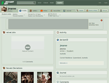 Tablet Screenshot of jmaree.deviantart.com