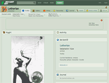 Tablet Screenshot of letherian.deviantart.com