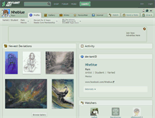 Tablet Screenshot of nheblue.deviantart.com