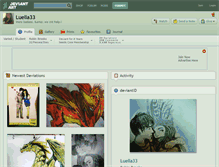 Tablet Screenshot of luella33.deviantart.com