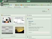 Tablet Screenshot of glampunk.deviantart.com