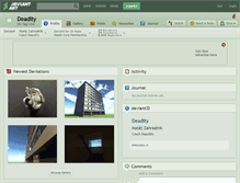 Tablet Screenshot of deadity.deviantart.com