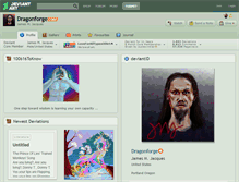 Tablet Screenshot of dragonforge.deviantart.com