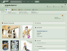 Tablet Screenshot of amanda-sparrow.deviantart.com