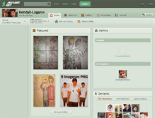 Tablet Screenshot of kendall-logan.deviantart.com