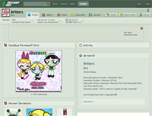 Tablet Screenshot of britterz.deviantart.com