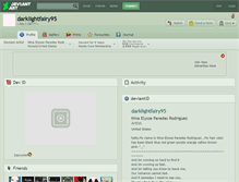Tablet Screenshot of darklightfairy95.deviantart.com