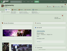 Tablet Screenshot of elainemarley.deviantart.com