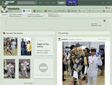 Tablet Screenshot of missnellie.deviantart.com