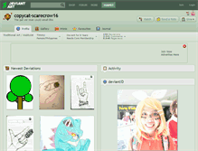 Tablet Screenshot of copycat-scarecrow16.deviantart.com