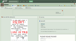 Desktop Screenshot of demiah.deviantart.com