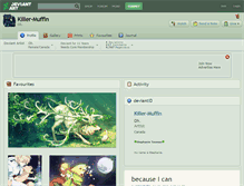 Tablet Screenshot of killer-muffin.deviantart.com