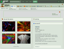 Tablet Screenshot of bjblack.deviantart.com