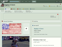 Tablet Screenshot of bugsley-x-clown.deviantart.com