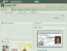 Tablet Screenshot of j-char06121986.deviantart.com