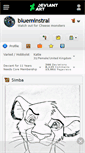 Mobile Screenshot of blueminstral.deviantart.com