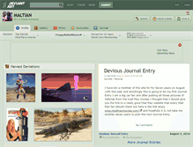 Tablet Screenshot of maltian.deviantart.com