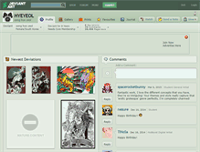 Tablet Screenshot of hyeyeol.deviantart.com