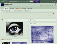 Tablet Screenshot of midnightxstar.deviantart.com