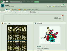 Tablet Screenshot of mdude.deviantart.com
