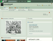Tablet Screenshot of malcolmblaisdell.deviantart.com