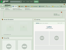 Tablet Screenshot of detheon.deviantart.com