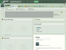 Tablet Screenshot of imadplz.deviantart.com