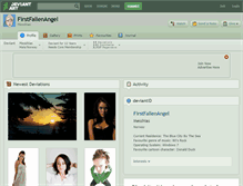 Tablet Screenshot of firstfallenangel.deviantart.com