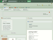 Tablet Screenshot of bsb77.deviantart.com