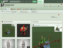 Tablet Screenshot of monstercaesar.deviantart.com