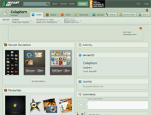 Tablet Screenshot of culaphorn.deviantart.com