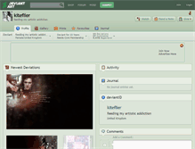 Tablet Screenshot of kiteflier.deviantart.com