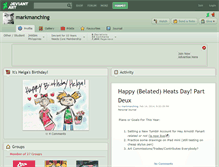 Tablet Screenshot of markmanching.deviantart.com