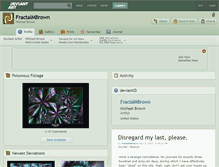 Tablet Screenshot of fractalmbrown.deviantart.com