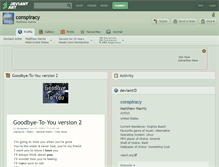 Tablet Screenshot of conspiracy.deviantart.com