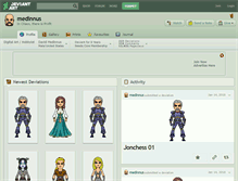 Tablet Screenshot of medinnus.deviantart.com