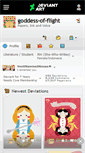 Mobile Screenshot of goddess-of-flight.deviantart.com
