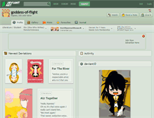 Tablet Screenshot of goddess-of-flight.deviantart.com