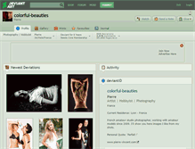 Tablet Screenshot of colorful-beauties.deviantart.com