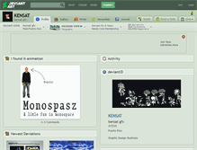 Tablet Screenshot of kensat.deviantart.com