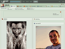 Tablet Screenshot of calvus.deviantart.com