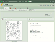 Tablet Screenshot of lizmun.deviantart.com