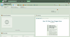 Desktop Screenshot of dragonvore07.deviantart.com