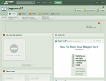 Tablet Screenshot of dragonvore07.deviantart.com