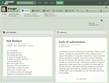 Tablet Screenshot of kreuger.deviantart.com