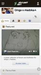 Mobile Screenshot of ginga-x-madoka.deviantart.com