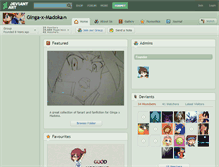 Tablet Screenshot of ginga-x-madoka.deviantart.com